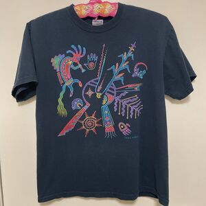 Vintage Mesa Verde National Park T Shirt Native American Colorado Colorful M